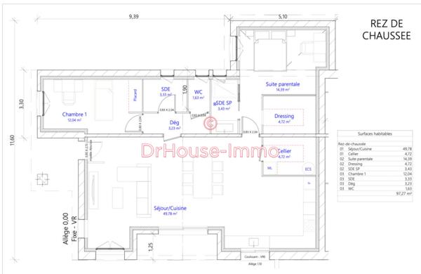 Maison à vendre 5 pièces de 108 m²