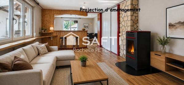 Appartement T3 de 90 m² de plain-pied avec garage – Vagney