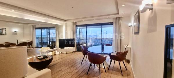 CANNES CROISETTE : 2 pièces , terrasse vue mer, face Palais des Festivals