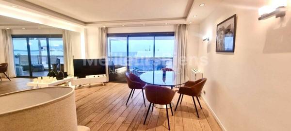 CANNES CROISETTE : 2 pièces , terrasse vue mer, face Palais des Festivals