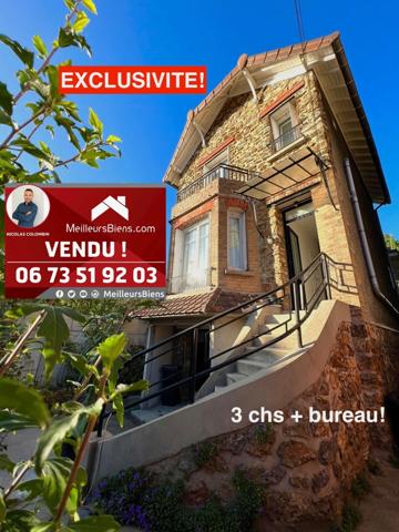 Magnifique Meulière de 5/6 pcs proche Gare du Raincy!