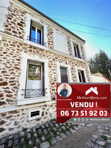 Bondy Maison 5 pcs 110m2 centre ville et au calme 4 min RER...