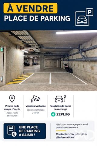 Parking à vendre 13 m² Gennevilliers