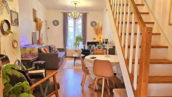 Bondy –Charmante maison 63 m² de plain-pied Cour/jardin