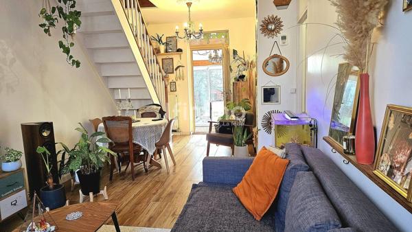 Bondy –Charmante maison 63 m² de plain-pied Cour/jardin