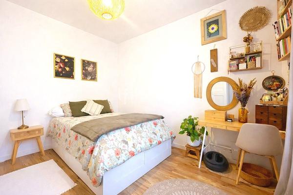 Bondy –Charmante maison 63 m² de plain-pied Cour/jardin