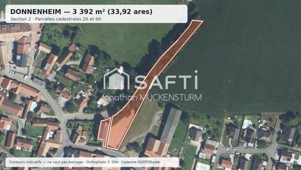 ENSEMBLE FONCIER DE 3 392 M² AVEC BÂTIMENT EXISTANT