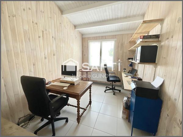 Maison lumineuse, 3 chambres, grand jardin, plain pied