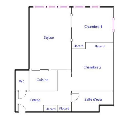 Appartement 3 pièces de 52 m² en plein coeur de Suresnes