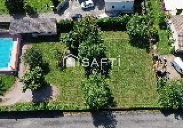 Joli terrain plat sur Saubens