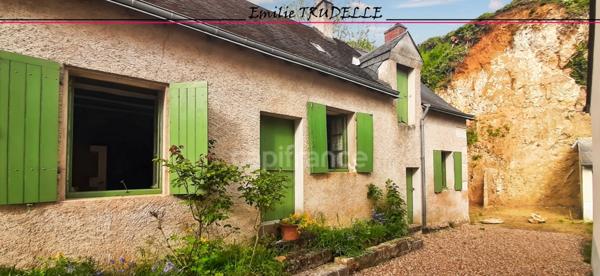 Maison authetique à vendre 4 pièces PONCE SUR LE LOIR (72) terrain 537m²