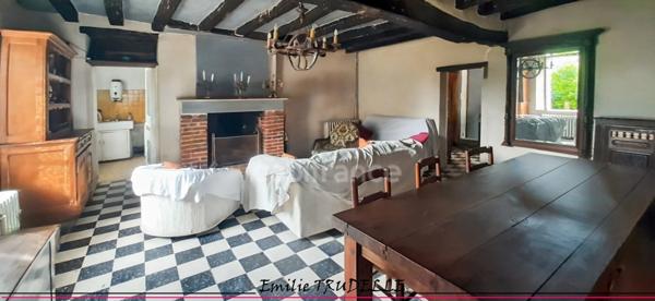 Maison authetique à vendre 4 pièces PONCE SUR LE LOIR (72) terrain 537m²