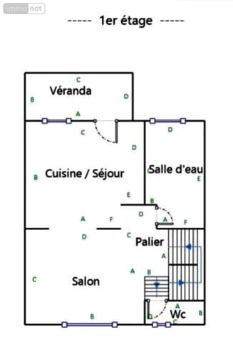 Maison de ville à vendre à Tours dans l'Indre-et-Loire (37000), ref : 37049-119   
Velpeau