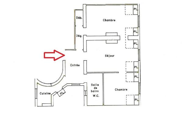 Appartement à vendre    2 pièces • 52,40 m2 Paris 6