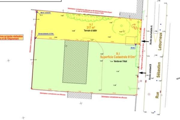 Saint Julien de Concelles en Centre-bourg Terrain de 317 m²