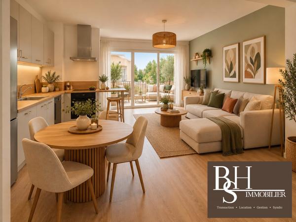 NEUF - Appartement 3 pièces d'environ 59m² avec balcon et parking dans résidence sécurisée
