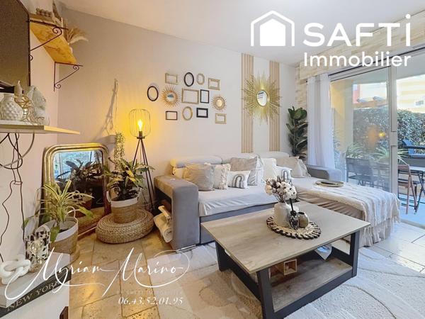 NOUVEAUTÉ ! PORT FRÉJUS - 2 PIÈCES + TERRASSE AVEC CAVE ET PARKING - AU CALME