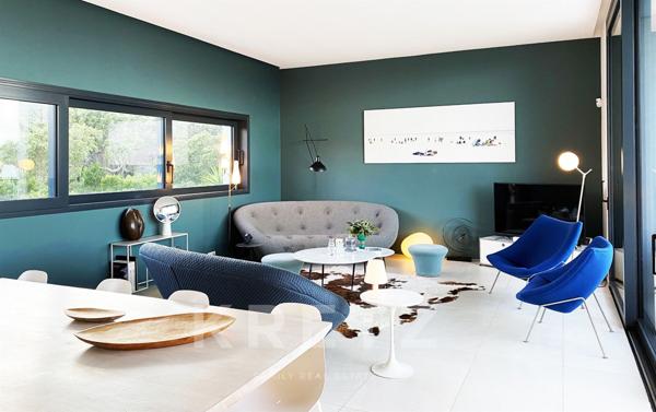 Villa contemporaine d’architecte 200 m2, vue mer panoramique