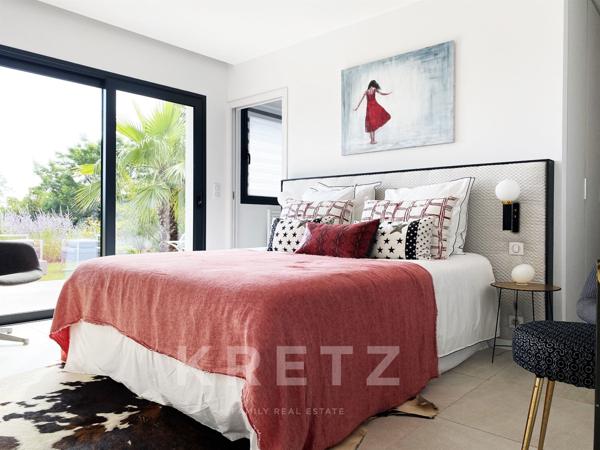 Villa contemporaine d’architecte 200 m2, vue mer panoramique