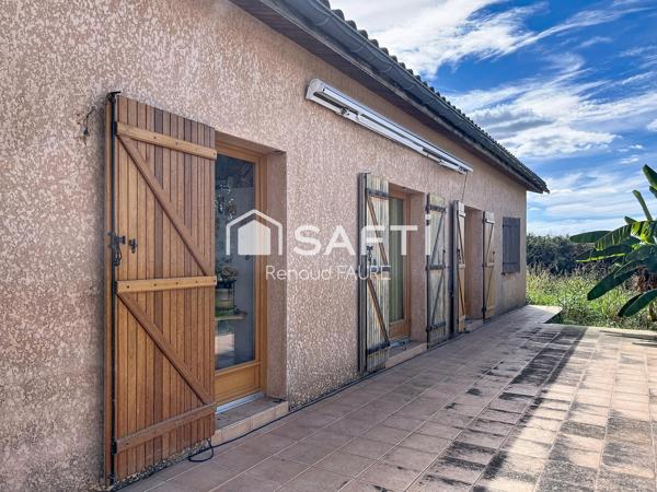 T4 115 m², plafond cathédrale & grand terrain