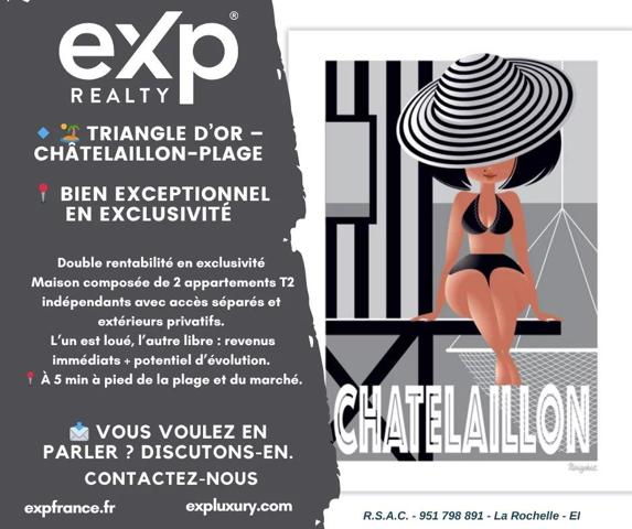 Maison divisible ou familiale – Triangle d’Or de Châtelaillon