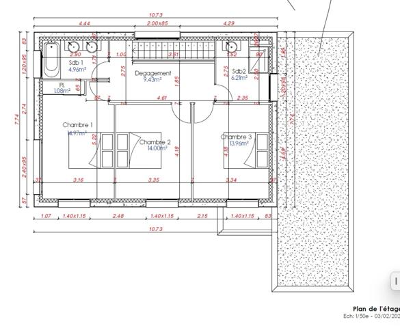 Maison d'architecte de 2021 , a vendre , a  SAINT JEAN DE BRAYE , exclusivite