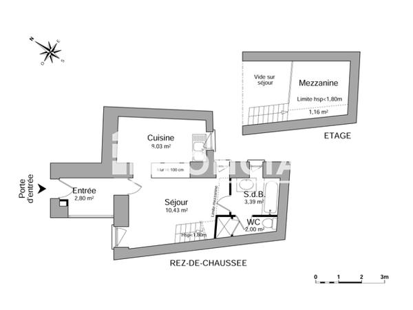 Location Studio 36 m² - 10 RUE AUGUSTE Nimes 30000