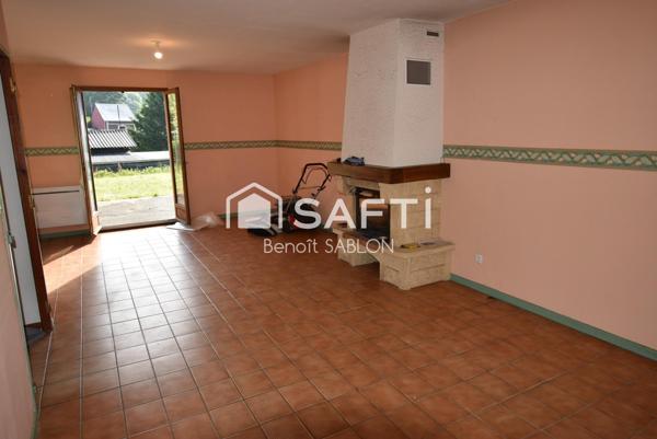 Maison 105m², 4 chambres, sous-sol, sur 1000m²