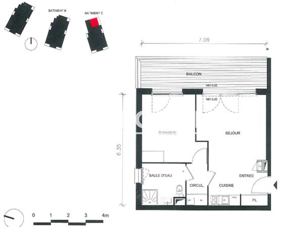 Location Appartement 2 pièces 43.85 m² - 335 C RUE DU ROUVRAY Le Petit Couronne 76650