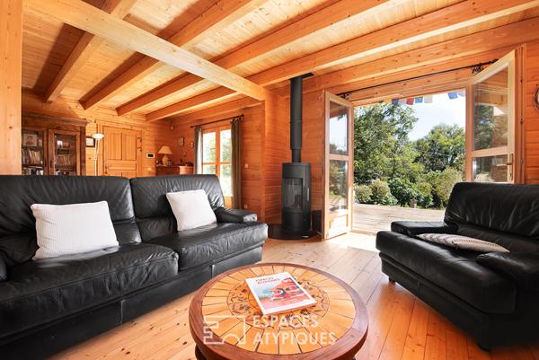 Chalet en bois au coeur de la nature