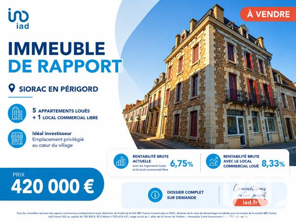 Immeuble à vendre 480 m² Siorac-en-Périgord