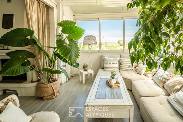 Demeure de charme, plage des chalets à Gruissan Plage – Entre mer et Clape