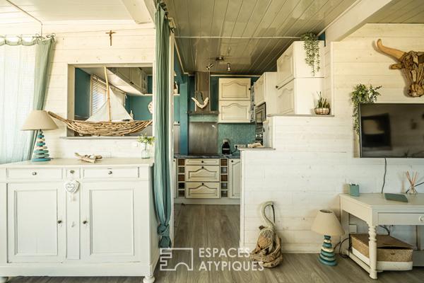 Demeure de charme, plage des chalets à Gruissan Plage – Entre mer et Clape