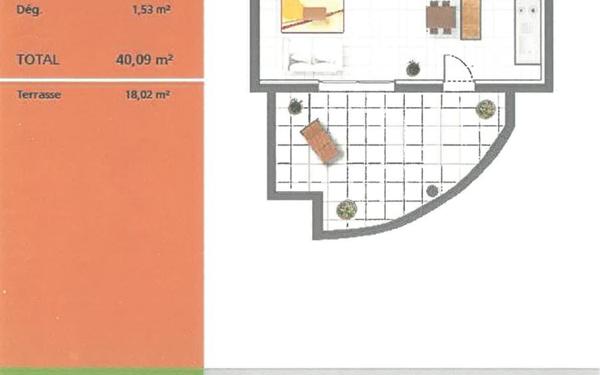 Appartement à vendre    2 pièces • 40 m2 Béziers