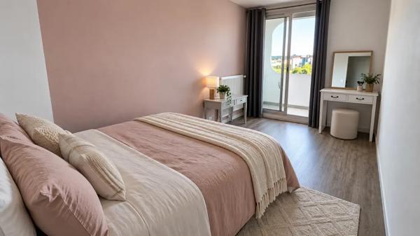 grand appartement T5 de 107m2 dans résidence calme avec 2 ba