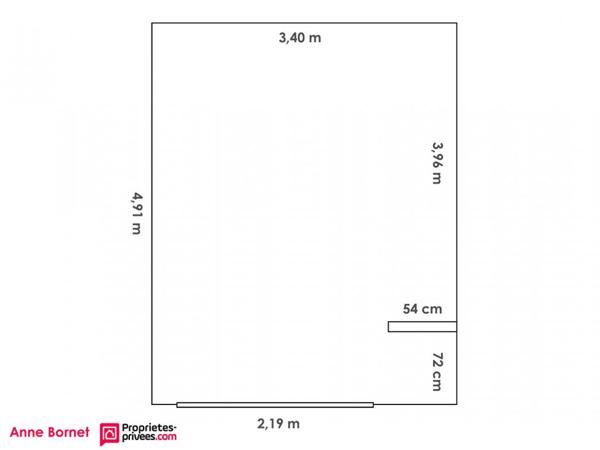 Garage sécurisé adapté PMR 16.50 m2