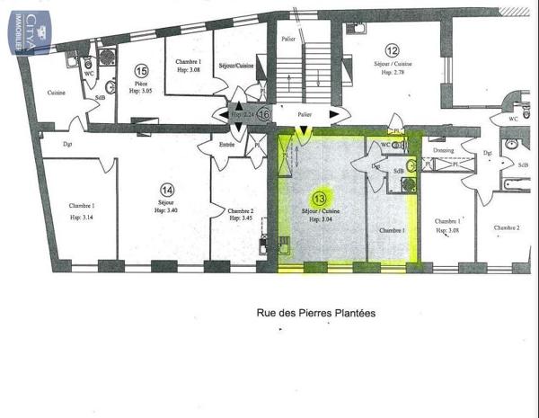 Appartement à louer 2 pièces 42.77m²