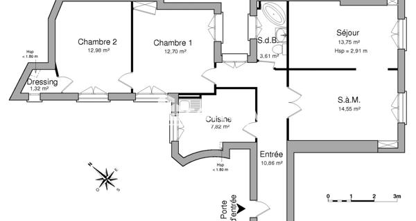 Location Appartement 4 pièces 77.59 m² - Paris 75012