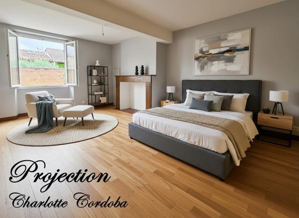 NÉRAC CENTRE : MAISON DE VILLE À RÉNOVER de 105 m² HABITABLES + 65 m² DE COMBLES AMÉNAGEABLES