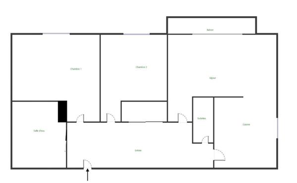 Appartement 3 pièces (65 m²) - Bords de Sèvre