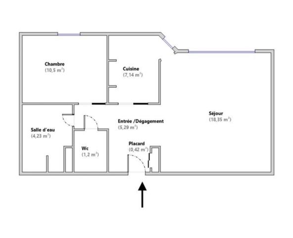 Appartement à vendre 2 pièces 47 m² Drancy