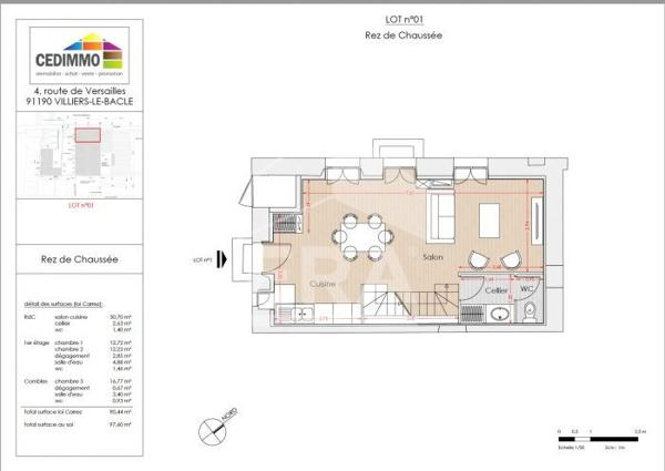 Vente / Maison contemporaine 4 Pièces / Villiers Le Bâcle / 91190