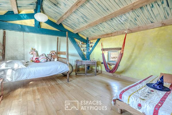 Maisons écologiques au coeur de la nature, authentique havre de paix