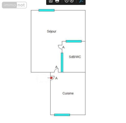 Appartement à louer à Cherbourg-en-Cotentin dans la Manche (50100), ref : 50040-L282
