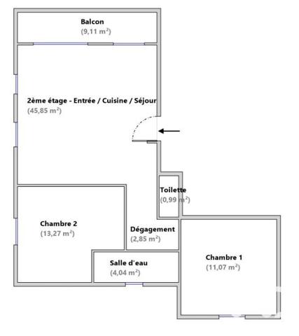 Appartement à vendre 3 pièces 78,07 m² Marseille 10