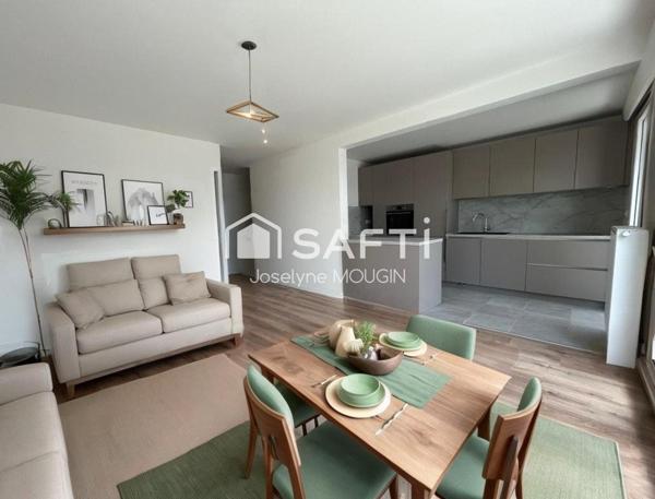 Centre ville d'Amiens, appartement 3 chambres, terrasse, 2 places de stationnement en sous-sol.