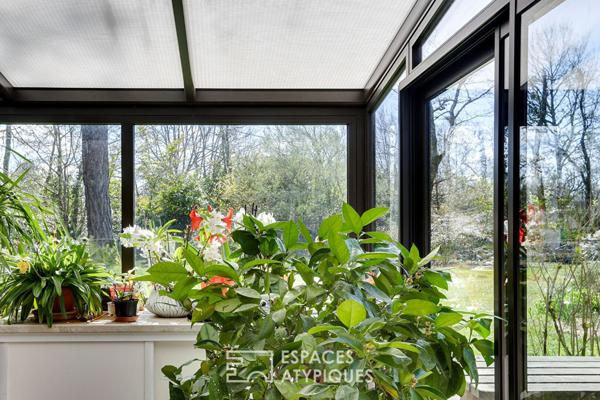 Propriété landaise avec gîte dans un parc arboré