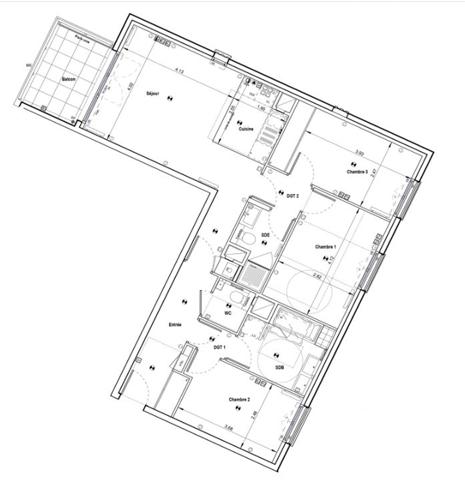 Appartement à vendre 4 pièces 84 m² Suresnes