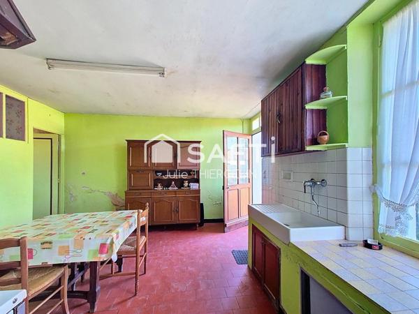 Maison à rénover avec grand terrain et dépendances