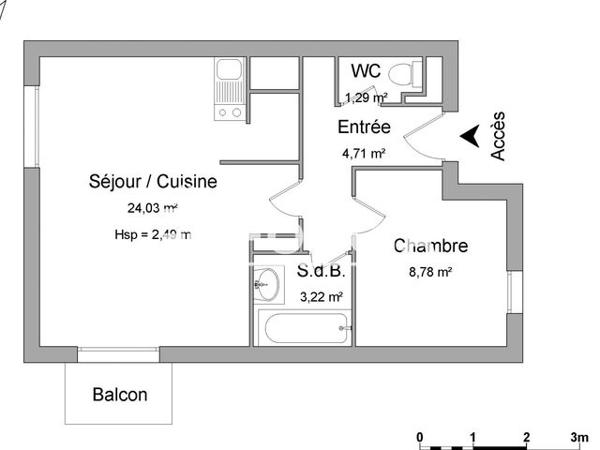 Location Appartement 2 pièces 42 m² - 47 192 RUE FRANCOISE LAPEYRE Cahors 46000